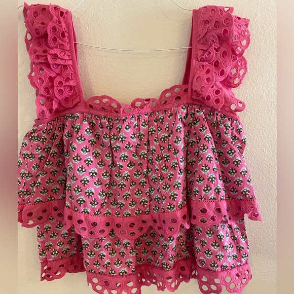 Pink ruffle top - Picture 6 of 10
